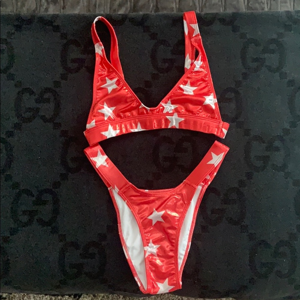 NEW Minimale Animale shiny stars red Bikini